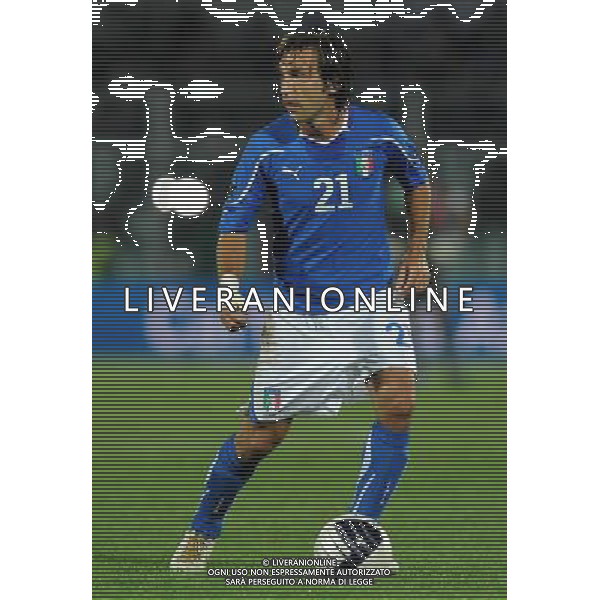 Qualificazioni ai Campionati Europei UEFA EURO 2012 Gruppo C Pescara - 11.10.2011 Italia-Irlanda del Nord Nella Foto:Andrea Pirlo /Ph.Vitez-Ag. Aldo Liverani