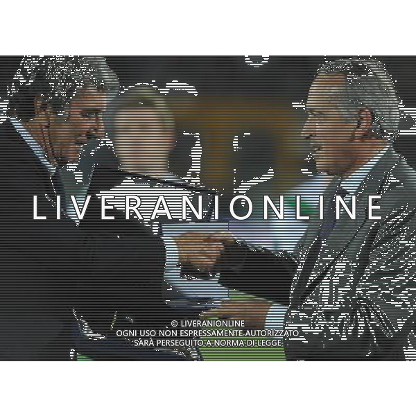 Qualificazioni ai Campionati Europei UEFA EURO 2012 Gruppo C Pescara - 11.10.2011 Italia-Irlanda del Nord Nella Foto:Dino Zoff-Giancarlo Abete /Ph.Vitez-Ag. Aldo Liverani