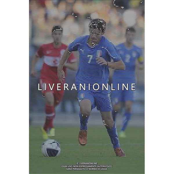 Rieti - 11/10/2011 - Stadio Centro dâ€™Italia-Manlio Scopigno - Qualificazioni Europeo Under 21 - Italia vs Turchia - nella foto: Riccardo Saponara Â© Fabrizio Corradetti - Ag. Aldo Liverani sas