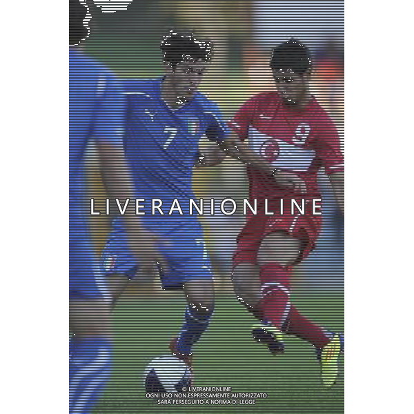 Rieti - 11/10/2011 - Stadio Centro dâ€™Italia-Manlio Scopigno - Qualificazioni Europeo Under 21 - Italia vs Turchia - nella foto: Riccardo Saponara Â© Fabrizio Corradetti - Ag. Aldo Liverani sas
