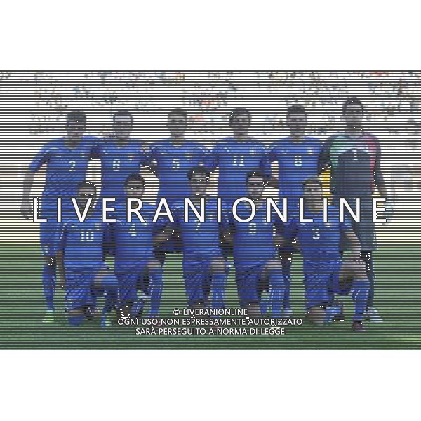 Rieti - 11/10/2011 - Stadio Centro dâ€™Italia-Manlio Scopigno - Qualificazioni Europeo Under 21 - Italia vs Turchia - nella foto: La formazione dell\'Under 21 Â© Fabrizio Corradetti - Ag. Aldo Liverani sas