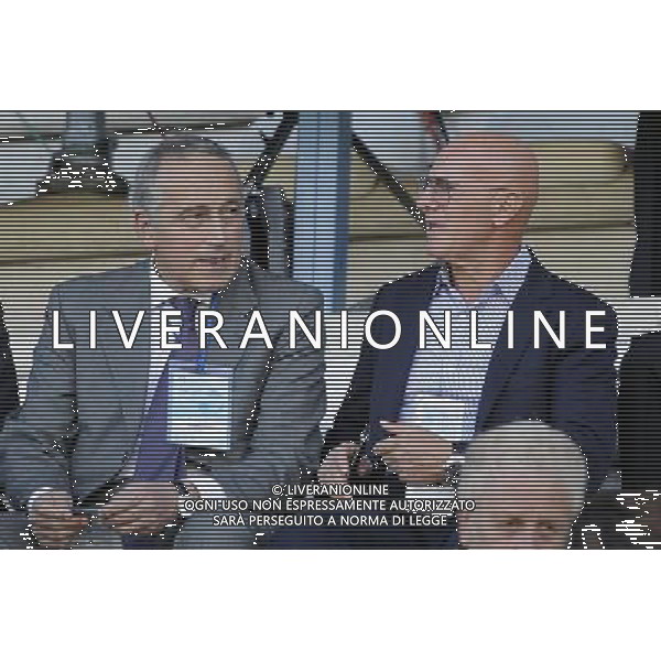 Rieti - 11/10/2011 - Stadio Centro dâ€™Italia-Manlio Scopigno - Qualificazioni Europeo Under 21 - Italia vs Turchia - nella foto: Giancarlo Abete e Arrigo Sacchi Â© Fabrizio Corradetti - Ag. Aldo Liverani sas