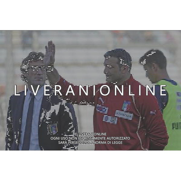 Rieti - 11/10/2011 - Stadio Centro dâ€™Italia-Manlio Scopigno - Qualificazioni Europeo Under 21 - Italia vs Turchia - nella foto: Angelo Peruzzi e Ciro Ferrara Â© Fabrizio Corradetti - Ag. Aldo Liverani sas