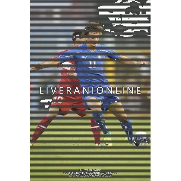 Rieti - 11/10/2011 - Stadio Centro dâ€™Italia-Manlio Scopigno - Qualificazioni Europeo Under 21 - Italia vs Turchia - nella foto: Manolo Gabbiadini Â© Fabrizio Corradetti - Ag. Aldo Liverani sas