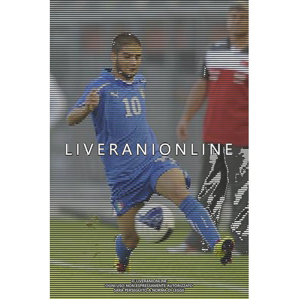 Rieti - 11/10/2011 - Stadio Centro dâ€™Italia-Manlio Scopigno - Qualificazioni Europeo Under 21 - Italia vs Turchia - nella foto: Lorenzo Insigne Â© Fabrizio Corradetti - Ag. Aldo Liverani sas