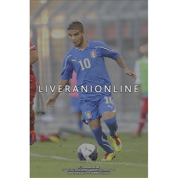 Rieti - 11/10/2011 - Stadio Centro dâ€™Italia-Manlio Scopigno - Qualificazioni Europeo Under 21 - Italia vs Turchia - nella foto: Lorenzo Insigne Â© Fabrizio Corradetti - Ag. Aldo Liverani sas