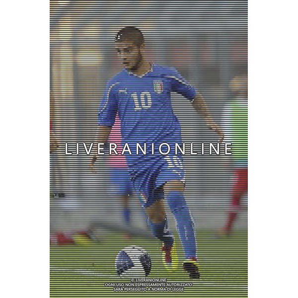 Rieti - 11/10/2011 - Stadio Centro dâ€™Italia-Manlio Scopigno - Qualificazioni Europeo Under 21 - Italia vs Turchia - nella foto: Lorenzo Insigne Â© Fabrizio Corradetti - Ag. Aldo Liverani sas