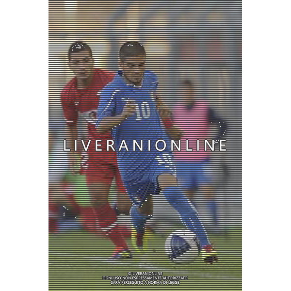 Rieti - 11/10/2011 - Stadio Centro dâ€™Italia-Manlio Scopigno - Qualificazioni Europeo Under 21 - Italia vs Turchia - nella foto: Lorenzo Insigne Â© Fabrizio Corradetti - Ag. Aldo Liverani sas