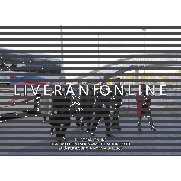 12.10.2011 POZNAN STADION MIEJSKI. PILKA NOZNA BRIEFING PRASOWY Z PREZYDENTEM UEFA MICHAELEM PLATINI (PRESS CONFERENCE WITH THE PRESIDENT OF UEFA MICHAEL PLATINI) NZ/ PREZYDENT POZNANIA RYSZARD GROBELNY, MICHAEL PLATINI FOT. JAKUB KACZMARCZYK / PRESSFOCUS NEWSPIXPL --- Newspix.pl /ag aldo liverani/ - ITALY ONLY -12/10/2011 VISITA E CONFERENZA STAMPA DEL PRESIDENTE DELLA UEFA Michael Platini *** Local Caption *** .