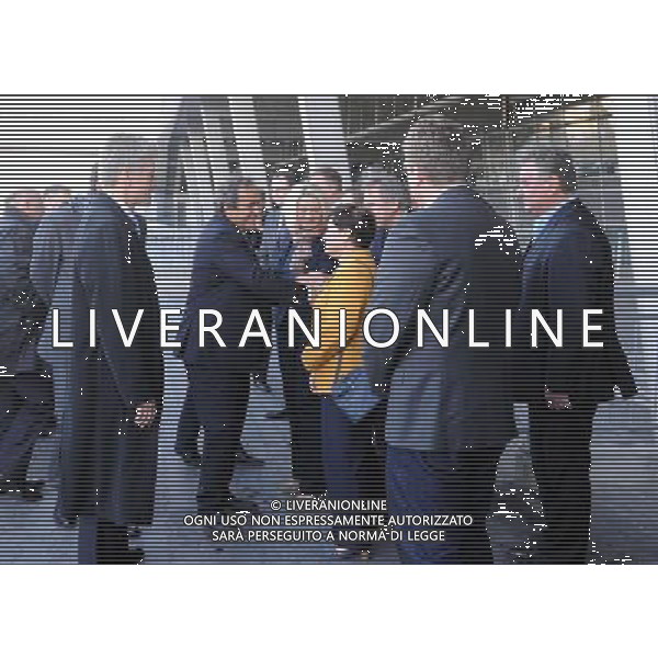 12.10.2011 POZNAN STADION MIEJSKI. PILKA NOZNA BRIEFING PRASOWY Z PREZYDENTEM UEFA MICHAELEM PLATINI (PRESS CONFERENCE WITH THE PRESIDENT OF UEFA MICHAEL PLATINI) NZ/ W SRODKU MICHAEL PLATINI FOT. JAKUB KACZMARCZYK / PRESSFOCUS NEWSPIXPL --- Newspix.pl /ag aldo liverani/ - ITALY ONLY -12/10/2011 VISITA E CONFERENZA STAMPA DEL PRESIDENTE DELLA UEFA Michael Platini *** Local Caption *** .