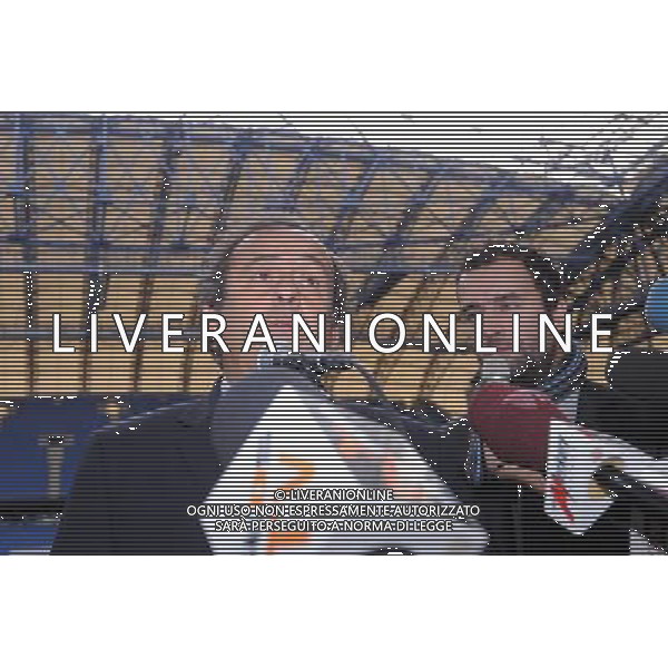 12.10.2011 POZNAN STADION MIEJSKI. PILKA NOZNA BRIEFING PRASOWY Z PREZYDENTEM UEFA MICHAELEM PLATINI (PRESS CONFERENCE WITH THE PRESIDENT OF UEFA MICHAEL PLATINI) NZ/ MICHAEL PLATINI FOT. JAKUB KACZMARCZYK / PRESSFOCUS NEWSPIXPL --- Newspix.pl /ag aldo liverani/ - ITALY ONLY -12/10/2011 VISITA E CONFERENZA STAMPA DEL PRESIDENTE DELLA UEFA Michael Platini *** Local Caption *** .