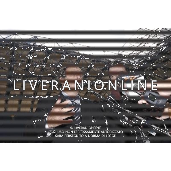 12.10.2011 POZNAN STADION MIEJSKI. PILKA NOZNA BRIEFING PRASOWY Z PREZYDENTEM UEFA MICHAELEM PLATINI (PRESS CONFERENCE WITH THE PRESIDENT OF UEFA MICHAEL PLATINI) NZ/ MICHAEL PLATINI FOT. JAKUB KACZMARCZYK / PRESSFOCUS NEWSPIXPL --- Newspix.pl /ag aldo liverani/ - ITALY ONLY -12/10/2011 VISITA E CONFERENZA STAMPA DEL PRESIDENTE DELLA UEFA Michael Platini *** Local Caption *** .