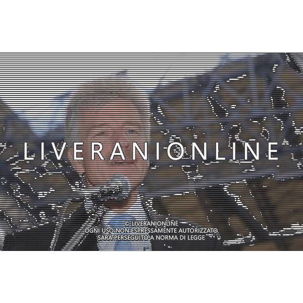 12.10.2011 POZNAN STADION MIEJSKI. PILKA NOZNA BRIEFING PRASOWY Z PREZYDENTEM UEFA MICHAELEM PLATINI (PRESS CONFERENCE WITH THE PRESIDENT OF UEFA MICHAEL PLATINI) NZ/ PREZYDENT POZNANIA RYSZARD GROBELNY FOT. JAKUB KACZMARCZYK / PRESSFOCUS NEWSPIXPL --- Newspix.pl /ag aldo liverani/ - ITALY ONLY -12/10/2011 VISITA E CONFERENZA STAMPA DEL PRESIDENTE DELLA UEFA Michael Platini *** Local Caption *** .