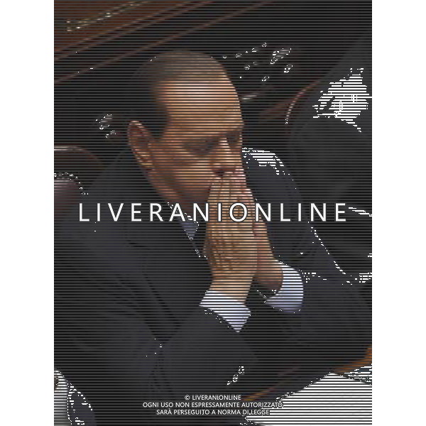 Roma - 13/10/2011 - Montecitorio - Comunicazioni del Presidente del Consiglio Silvio Berlusconi - nella foto: Silvio berlusconi © Fabrizio Corradetti - Ag. Aldo Liverani sas