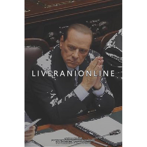 Roma - 13/10/2011 - Montecitorio - Comunicazioni del Presidente del Consiglio Silvio Berlusconi alla Camera - nella foto: Silvio Berlusconi ©Fabrizio Corradetti - Ag. Aldo Liverani sas