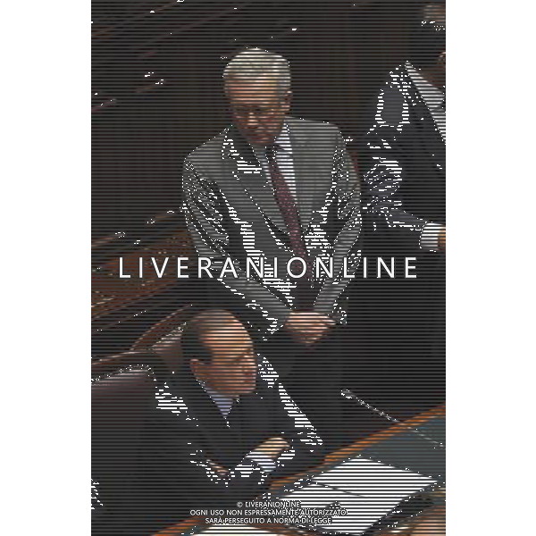 Roma - 13/10/2011 - Montecitorio - Comunicazioni del Presidente del Consiglio Silvio Berlusconi alla Camera - nella foto: Silvio Berlusconi e giulio tremonti ©Fabrizio Corradetti - Ag. Aldo Liverani sas