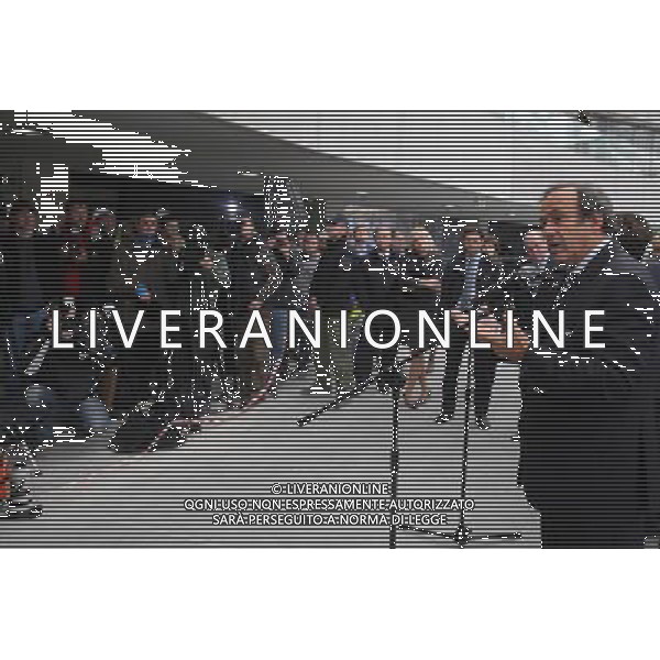 12.10.2011 WARSZAWA ULICA WYBRZEZE KOSCIUSZKOWSKIE STADION NARODOWY ARENA MISTRZOSTW UEFA EURO 2012 OFICJALNA WIZYTA PREZYDENTA UEFA MICHELA PLATINI W POLSCE WIZYTACJA STADIONU NZ. MICHEL PLATINI (P) ( POLAND SPORT FOOTBALL ) FOTO MATEUSZ TRZUSKOWSKI/CYFRASPORT/NEWSPIX.PL --- Newspix.pl AG ALDO LIVERANI S A S ONLY ITALY *** Local Caption *** www.newspix.pl mail us: info@newspix.pl call us: 0048 022 23 22 222 --- Polish Picture Agency by Ringier Axel Springer Poland