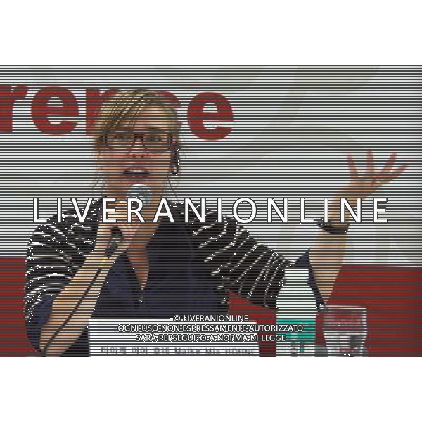 (111014) -- SEOUL, Oct. 14, 2011 () -- Sonje Award Jury Maike Mia Hohne answers qustions during the 16th Busan International Film Festival (BIFF) Closing Press Conference in Busan, South Korea, on Oct. 14, 2011. BIFF will be closed here on Friday. (/He Lulu) (lr)