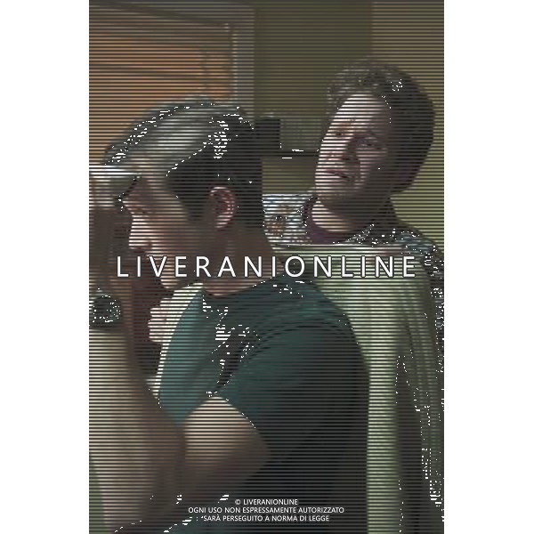 (L to R) JOSEPH GORDON-LEVITT and SETH ROGEN star in 50/50. ©PHOTOSHOT/AG ALDO LIVERANI SAS ITALY ONLY