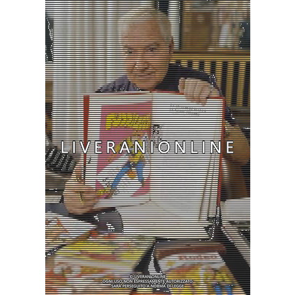 GianLuigi Bonelli, ideatore e creatore del fumetto TEX WILLER Archivio Agenzia Aldo Liverani Sas
