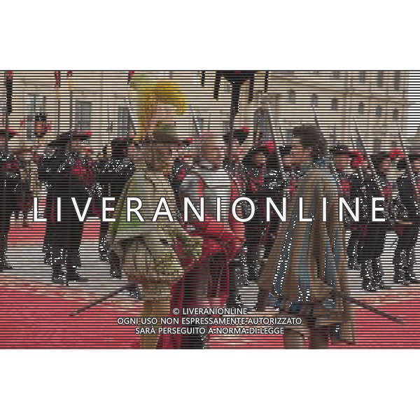 (L to R) FREDDIE FOX, CHRISTOPH WALTZ and ORLANDO BLOOM star in THE THREE MUSKETEERS. © LFI - PHOTOSHOT - AG. ALDO LIVERANI SAS ITALY ONLY FILM: \' I TRE MOSCHETTIERI 3D\' ( 2011)