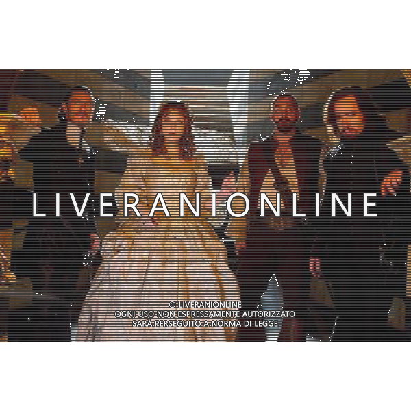 (L to R) LUKE EVANS, MILLA JOVOVICH, RAY STEVENSON and MATTHEW MACFADYEN star in THE THREE MUSKETEERS. © LFI - PHOTOSHOT - AG. ALDO LIVERANI SAS ITALY ONLY FILM: \' I TRE MOSCHETTIERI 3D\' ( 2011)