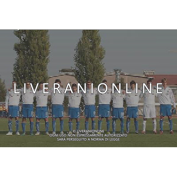 ROSA\' (VI) 18/10/2011 UNDER 18 NATIONAL TEAM ITALY-UKRAINE NELLA FOTO:ITALIA DURANTE L\'INNO FOTO PAOLA GARBUIO/AG.ALDO LIVERANI