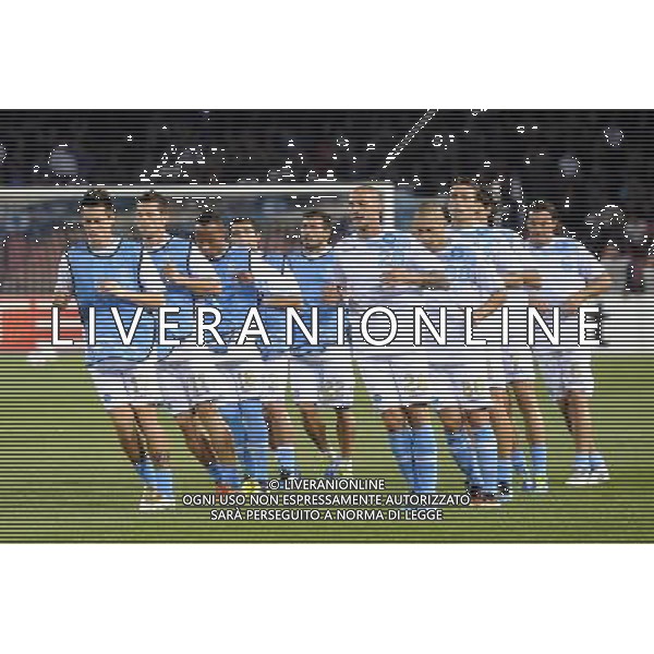 Napoli - 17/10/2011 - Stadio San Paolo - Uefa Champions League 2011/2012 - Fase a gironi (Gruppo A) - Napoli vs Bayern - nella foto: il riscaldamento del Napoli å© Fabrizio Corradetti - Ag. Aldo Liverani sas
