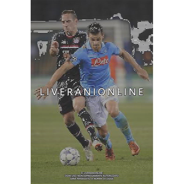 Napoli - 17/10/2011 - Stadio San Paolo - Uefa Champions League 2011/2012 - Fase a gironi (Gruppo A) - Napoli vs Bayern - nella foto: Franck Ribery e Christian Maggio å© Fabrizio Corradetti - Ag. Aldo Liverani sas