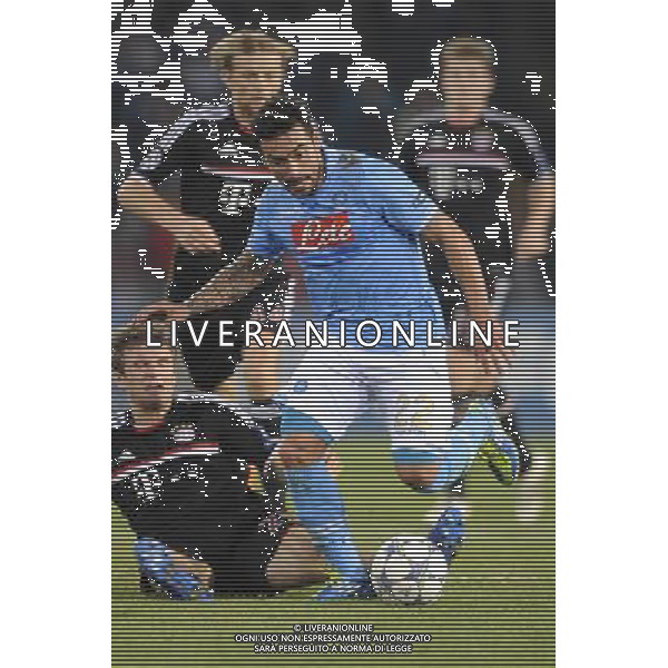 Napoli - 17/10/2011 - Stadio San Paolo - Uefa Champions League 2011/2012 - Fase a gironi (Gruppo A) - Napoli vs Bayern - nella foto: Ezequiel Lavezzi å© Fabrizio Corradetti - Ag. Aldo Liverani sas