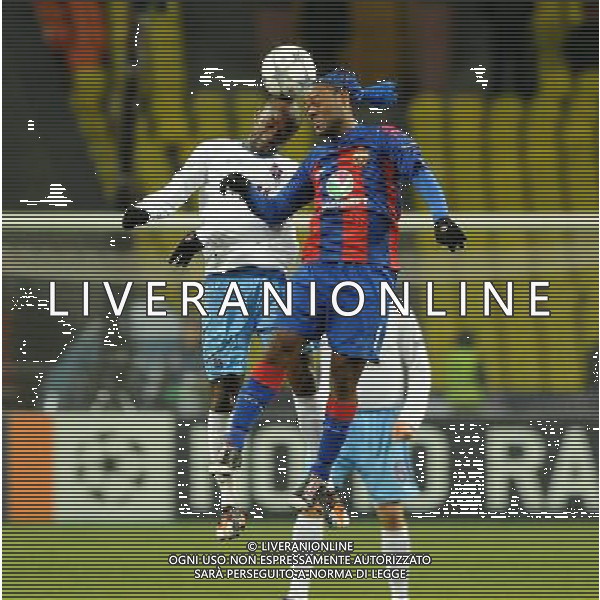UEFA Champions League Group B soccer match between CSKA Moscow and Trabzonspor at Luzhniki stadium in Moscow, Russia, 18 October 2011. Pictured: Didier Zokora (L) of Trabzonspor and Vagner Love (R) of CSKA Moscow. LIGA MISTRZOW SEZON 2011/2012 PILKA NOZNA CSKA MOSKWA vs TRABZONSPOR FOT.SESKIM PHOTO/NEWSPIX.PL TURKEY, GERMANY, AUSTRIA AND UK OUT !!! --- Newspix.pl CSKA Moscow and Trabzonspor champions league ©AG ALDO LIVERANI SAS ITALY ONLY *** Local Caption *** .