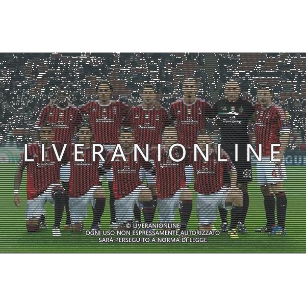UEFA Champions League 2011/2012 Gruppo H Milano - 19.10.2011 Milan-Bate Borisov Nella Foto:milan squadra formazione /Ph.Vitez-Ag. Aldo Liverani