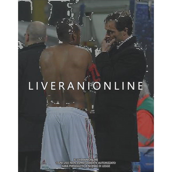 UEFA Champions League 2011/2012 Gruppo H Milano - 19.10.2011 Milan-Bate Borisov Nella Foto:robinho e massimiliano allegri /Ph.Vitez-Ag. Aldo Liverani