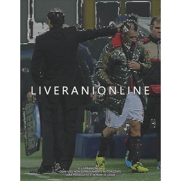 UEFA Champions League 2011/2012 Gruppo H Milano - 19.10.2011 Milan-Bate Borisov Nella Foto:cassano antonio e massimiliano allegri /Ph.Vitez-Ag. Aldo Liverani
