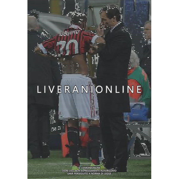 UEFA Champions League 2011/2012 Gruppo H Milano - 19.10.2011 Milan-Bate Borisov Nella Foto:Massimiliano Allegri-Robinho /Ph.Vitez-Ag. Aldo Liverani