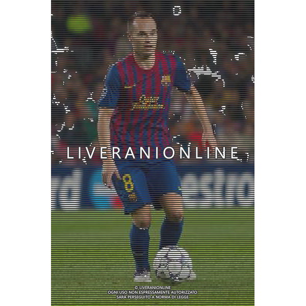 19/10/2011 BARCELLONA CHAMPIONS LEAGUE BARCELLONA VIKTORIA PLZEN NELLA FOTO Andres Iniesta PH.AG ALDO LIVERANI SAS