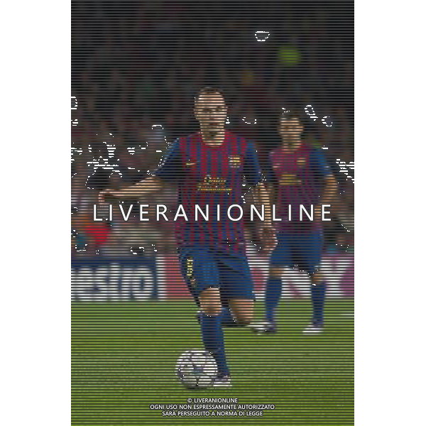 19/10/2011 BARCELLONA CHAMPIONS LEAGUE BARCELLONA VIKTORIA PLZEN NELLA FOTO Andres Iniesta PH.AG ALDO LIVERANI SAS