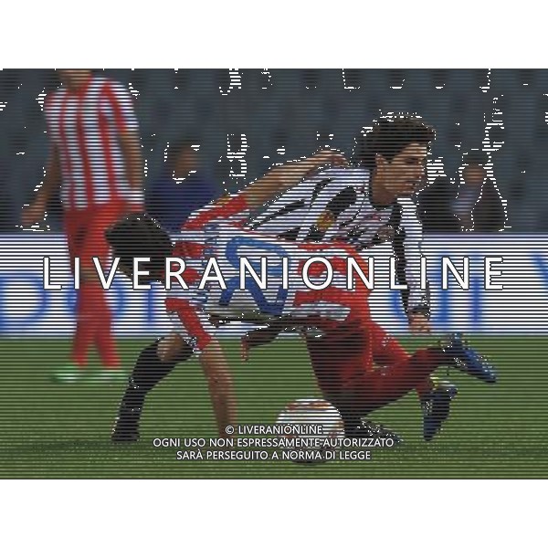 UEFA Europa League 2011/2012 Gruppo I Udine - 20.10.2011 Udinese-Atletico Madrid Nella Foto:juanfran e fabbrini /Ph.Vitez-Ag. Aldo Liverani