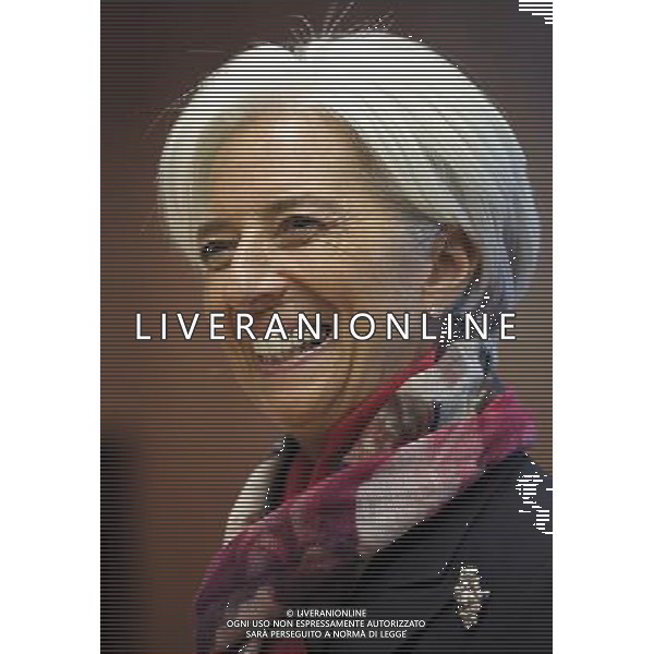 IMF Managing Director Christine Lagarde during a meeting of eurozone finance ministers in Brussels, Belgium on 2011-10-21 The chairman of the eurogroup of finance ministers says the delay to a debt crisis creates a \'disastrous\' image of the eurozone to the outside world. Jean-Claude Juncker, who is also the prime minister of Luxembourg, added that it\'s not necessarily just France and Germany that have differences of opinion on how to tackle the crisis. by Wiktor Dabkowski - Photoshot - Ag. Aldo Liverani sas ITALY ONLY BRUXELLES - MEETING DEI MINISTRI DELLE FINANZE DELLA ZONA EURO