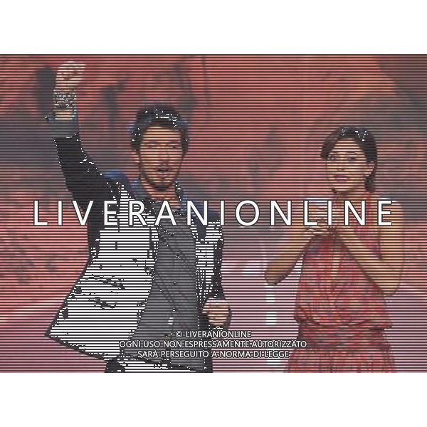 COLOGNO M.se TRASMISSIONE TV COLORADO CAFE\' NELLA FOTO belen rodriguez paolo ruffini PH.FIOCHI/ALDO LIVERANI SAS