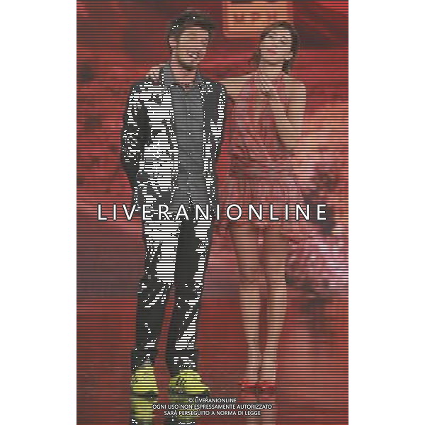 COLOGNO M.se TRASMISSIONE TV COLORADO CAFE\' NELLA FOTO belen rodriguez paolo ruffini PH.FIOCHI/ALDO LIVERANI SAS