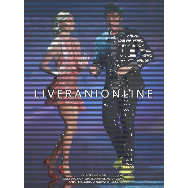 COLOGNO M.se TRASMISSIONE TV COLORADO CAFE\' NELLA FOTO belen rodriguez paolo ruffini PH.FIOCHI/ALDO LIVERANI SAS
