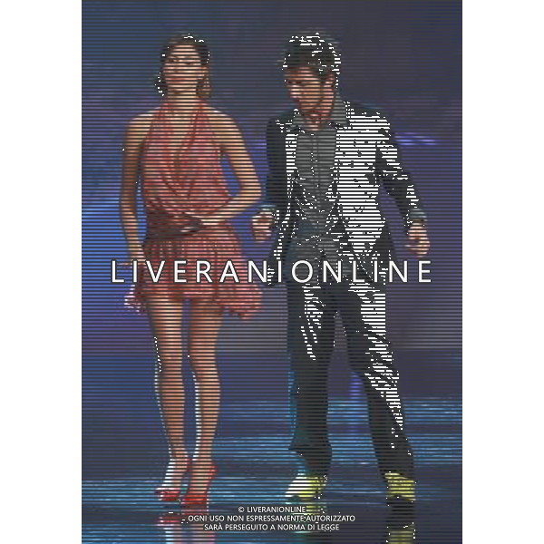 COLOGNO M.se TRASMISSIONE TV COLORADO CAFE\' NELLA FOTO belen rodriguez paolo ruffini PH.FIOCHI/ALDO LIVERANI SAS