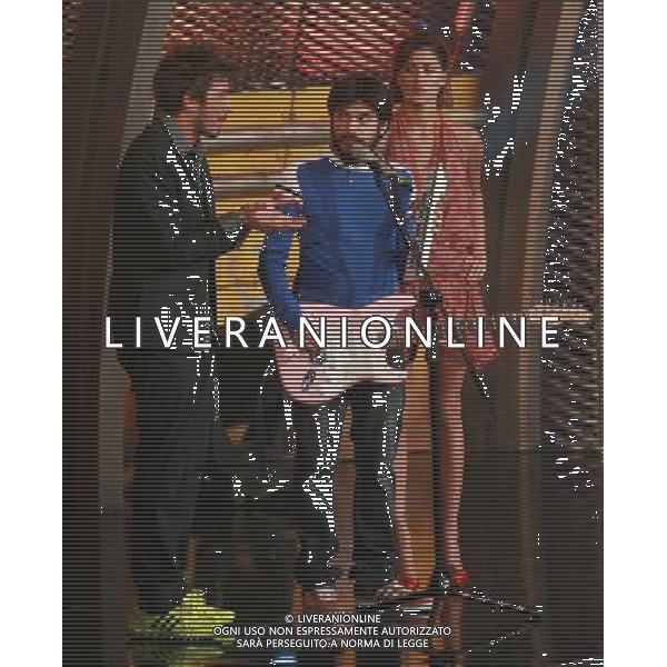COLOGNO M.se TRASMISSIONE TV COLORADO CAFE\' NELLA FOTO belen rodriguez paolo ruffini PH.FIOCHI/ALDO LIVERANI SAS