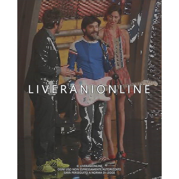 COLOGNO M.se TRASMISSIONE TV COLORADO CAFE\' NELLA FOTO belen rodriguez paolo ruffini PH.FIOCHI/ALDO LIVERANI SAS