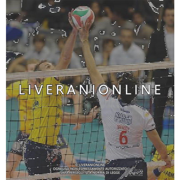 Lega Volley Serie A1 Maschile 2011/2012 5Â° Giornata Ravenna - 22.10.2011 CMC Ravenna-Marmi Lanza Verona Nella Foto:Sirri Luca-Popp Marcus /Ph.Vitez-Ag. Aldo Liverani