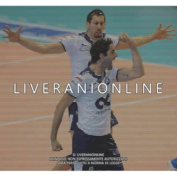 Lega Volley Serie A1 Maschile 2011/2012 5Â° Giornata Ravenna - 22.10.2011 CMC Ravenna-Marmi Lanza Verona Nella Foto:Esultanza Sirri Luca e Mengozzi Stefano /Ph.Vitez-Ag. Aldo Liverani