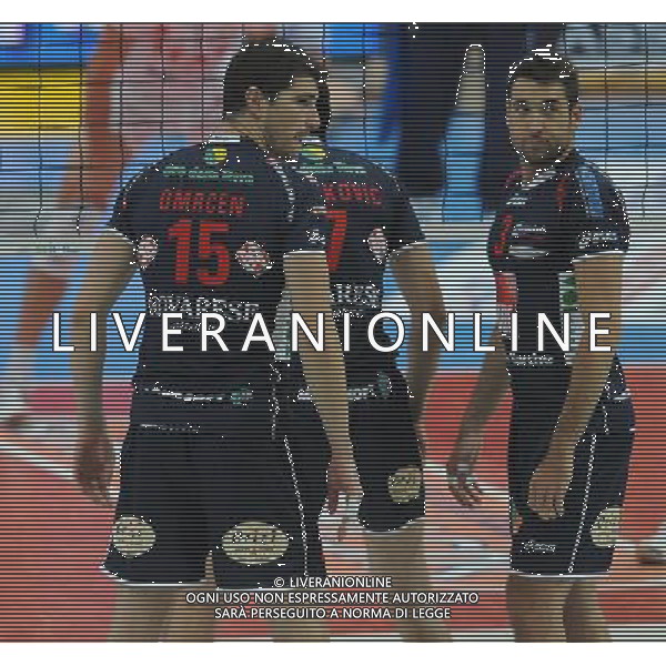 Lega Volley Serie A1 Maschile 2011/2012 4¡ Giornata Trento - 17.10.2011 Itas Diatec Trentino-Lube Banca Marche Macerata Nella Foto:Igor Omrcen-Cristian Savani /Ph.Vitez-Ag. Aldo Liverani