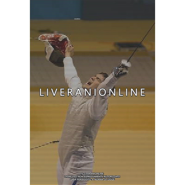 (111026) -- GUADALAJARA, Oct. 26, 2011 () -- Felipe Alvear of Chile celebrates his victory against Antonio Leal of Venezuela in the men\'s fencing competition during the Pan American Games Guadalajara 2011, at Multipurpose Gymnasium, in Guadalajara, Jalisco, Mexico, on Oct. 25, 2011. (/Bao Feifei) ©photoshot/Agenzia Aldo Liverani Sas - ITALY ONLY - Giochi Panamericani di Guadalajara 2011, presso Palestra polivalente, in Guadalajara, Jalisco, Messico, il 25 ottobre 2011.