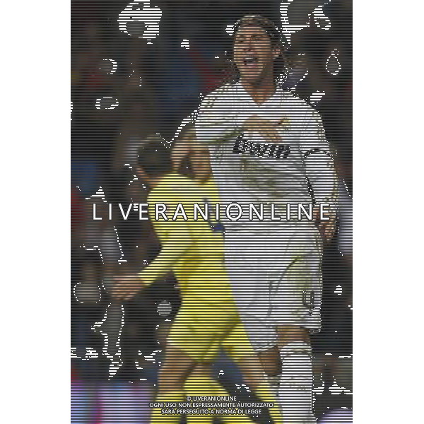 Real Madrid\'s Sergio Ramos during Spanish League match on october 26thh, 2011 Photo: Cid-Fuentes / Cebolla / ALFAQUI AG ALDO LIVERANI S A S ONLY ITALY